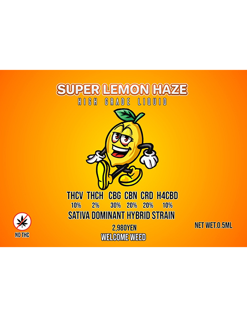 朝から吸うTHCHリキッド　Super Lemon Haze 0.5ml THCV10%×THCH2%